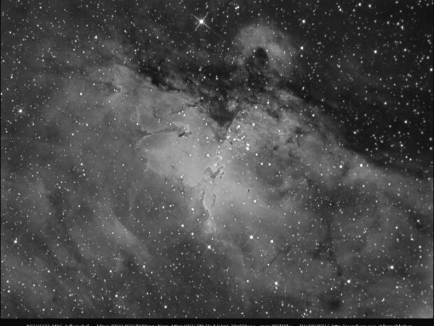 H-alpha - black an white