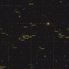 NGC5846-Virgo-Galaxien-Grid Galaxien in Virgo, Redcat71, IMX571C, Gain 0, Offset 100, 55x300s,total 4,6h, iEQ30, Gahberg 20240510