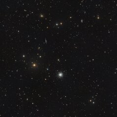 NGC4147-1 NGC 4147 in Coma Berenices, ASA N10 DSPro 2600m L23x500s, ASK8/f3 Nexus DSPro 2600C 39x300s total:6,45h ASA DDM85, Gahberg 20241231