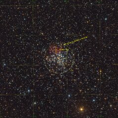 M37-with-PN-Grid M37 with his planetary nebula in Auriga, ASA N10 DSPro 2600m L13x-, Ha12nm 48x500s, ASK8/f3 Nexus DSPro 2600C 46x300s total: 12,3h ASA DDM85, Gahberg...