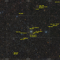 M67, Sh2-209 M67, Sh2-290 in Cance, Canon EOS6Da EF200 ISO800 219 x 240s total 876min iEQ30Pro, Gahberg 20200315 - 0320