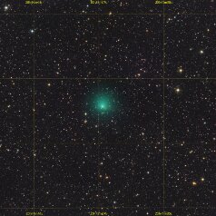 10P-Tempel-Grid 10P/Tempel; Newton 8“ f3; DSPro2600C 35 x 90s; iOptron HAE29EC; Gahberg 20260619 UT 00:10
